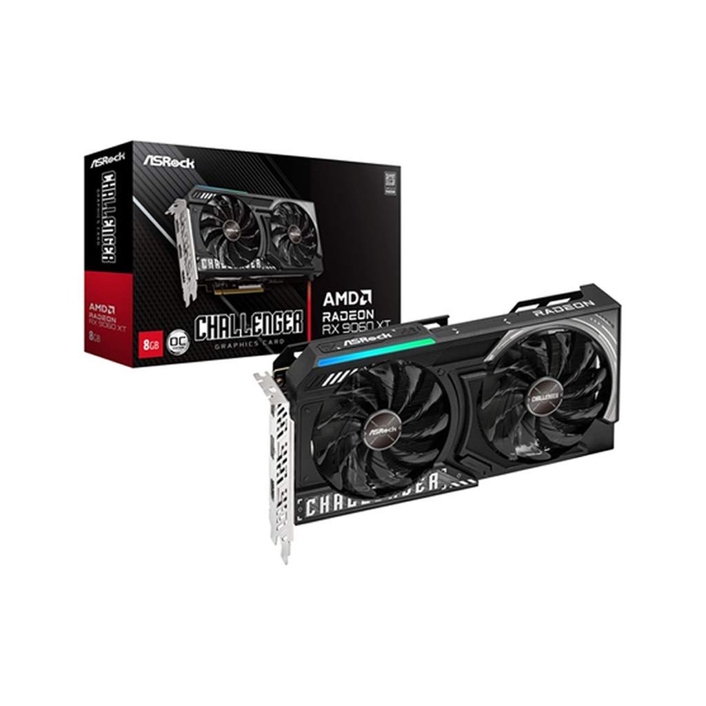 CARTE GRAPHIQUE ASROCK CHALLENGER AMD RADEON RX 9060 XT 8GB OC GDDR6