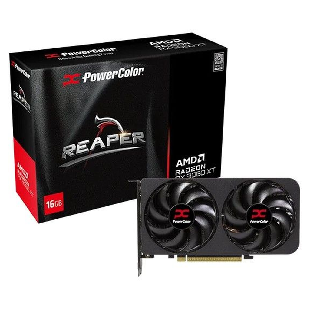 CARTE GRAPHIQUE POWERCOLOR REAPER AMD RADEON RX 9060 XT 16GB