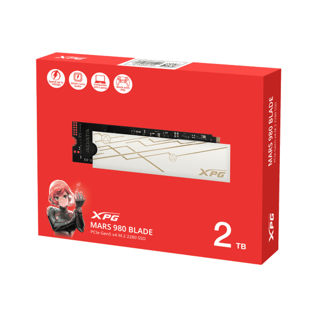 SSD NVME XPG MARS 980 BLADE 2TO M.2 PCIE GEN5