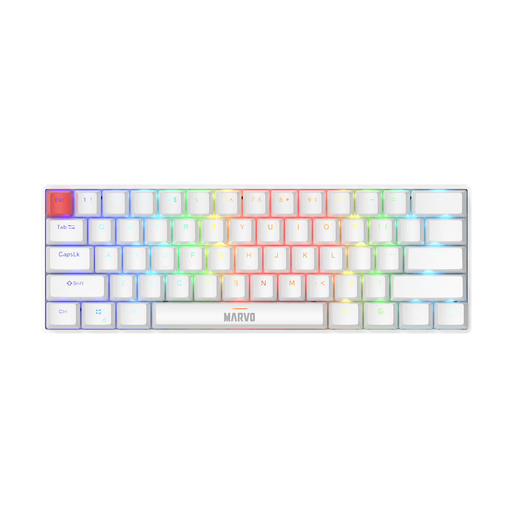 CLAVIER MARVO KG933G SABER 61 EN WHITE