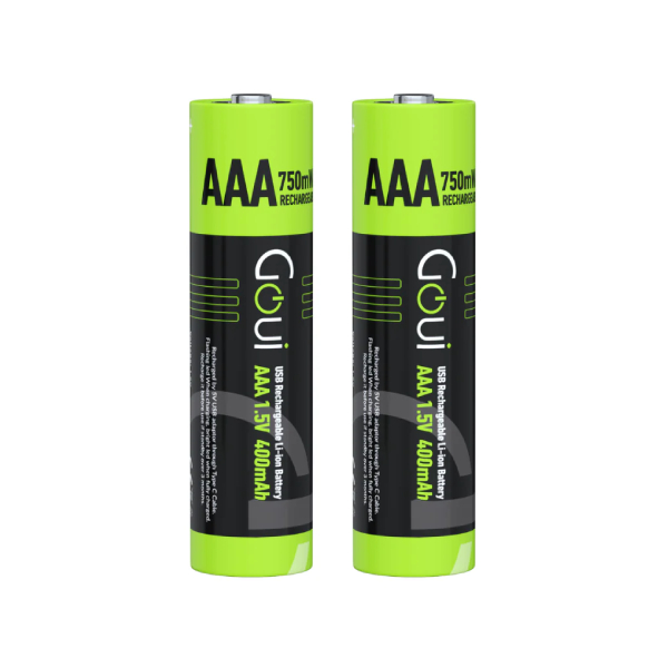 PILLE GOUI RECHARGEABLE AAA BATTERY (2PCS) NOIR