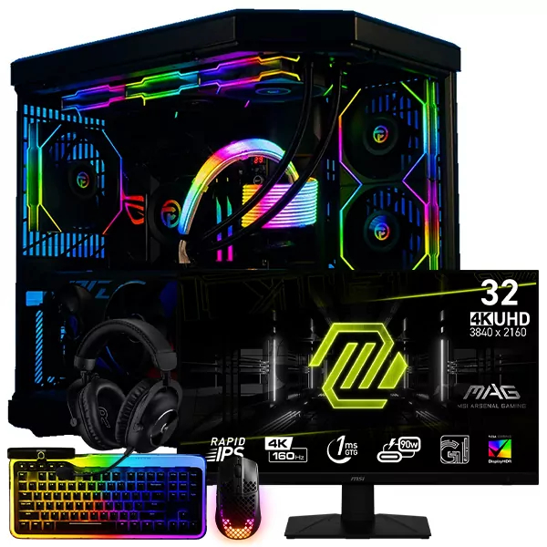 SETUP GAMER i9 14900KF/RTX5090/64Go/2To + 322UPF + KEEB TKL + AEROX 9 WIRELESS + PRO X 2