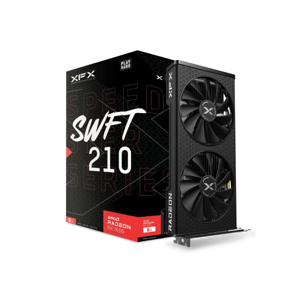 CARTE GRAPHIQUE XFX SPEEDSTER SWFT 210 AMD RADEON RX 7600 8GB