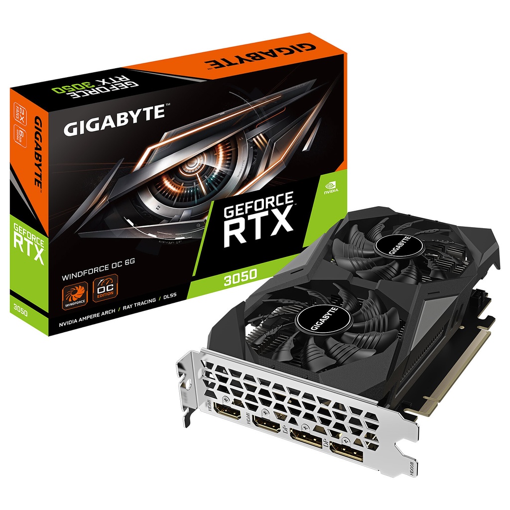 CARTE GRAPHIQUE GIGABYTE GEFORCE RTX 3050 WINDFORCE OC V2 6G