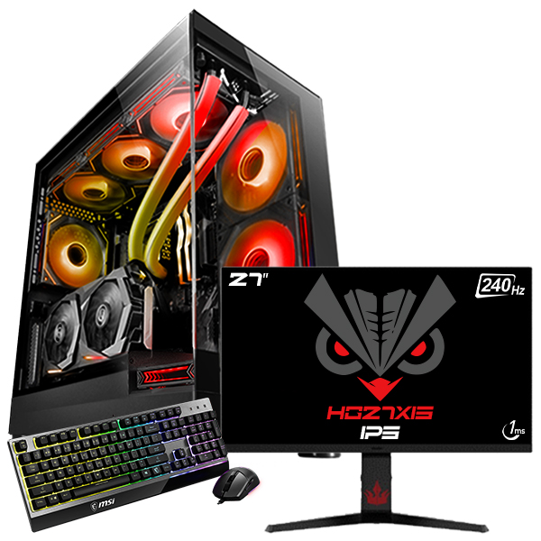 SETUP GAMER i7 14700KF/RX7600/16Go/1To + HG27XIS + GK30