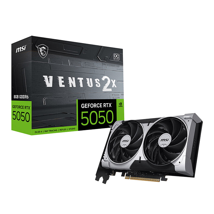 CARTE GRAPHIQUE MSI GEFORCE RTX 5050 8G VENTUS 2X OC