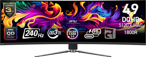 MONITEUR MSI MPG 491CQPX QD-OLED 240HZ 0.03MS 5K ( 9S6-3FA84T-028 )