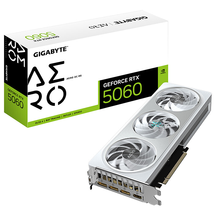 CARTE GRAPHIQUE GIGABYTE GEFORCE RTX 5060 AERO OC 8G