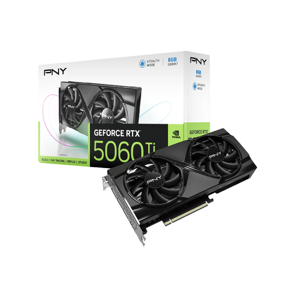 CARTE GRAPHIQUE PNY GEFORCE RTX 5060TI 8GB DUAL FAN