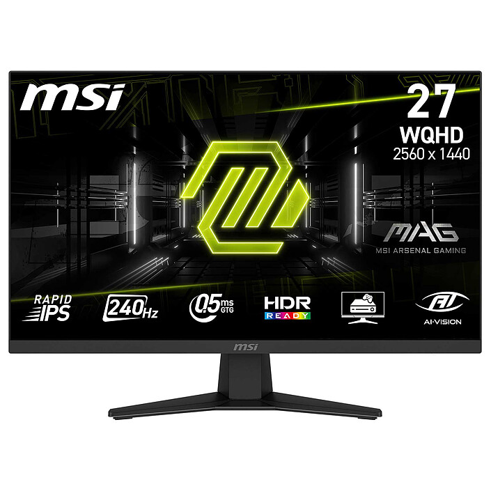 MONITEUR MSI MAG 274QF 27'' 180HZ 0.5MS RAPID IPS 2K ( 9S6-3CE41H-048 )