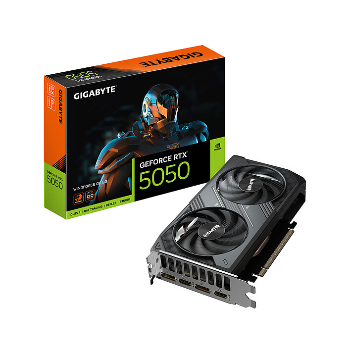 CARTE GRAPHIQUE GIGABYTE GEFORCE RTX 5050 WINDFORCE OC 8G