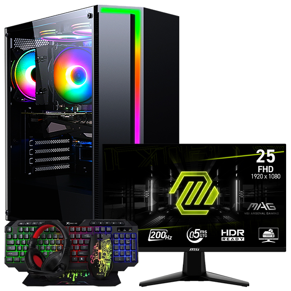 SETUP GAMER R3 3200G/16Go/240Go + 255F E20 + CMX-415