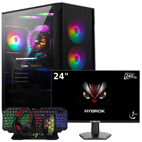 SETUP GAMER R7 5700/A750/16Go/512Go + HG24IFL240 + CMX-415