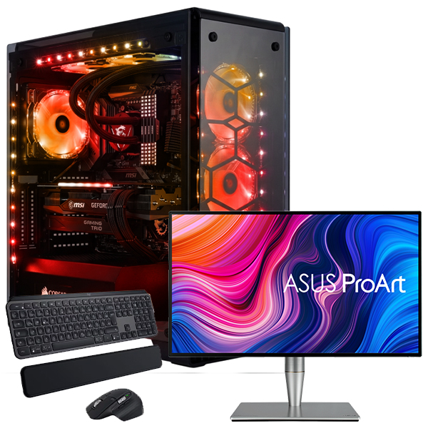 SETUP GAMER I7 13700F/RTX5090/32Go/1To + PA27AC + MX KEYS S