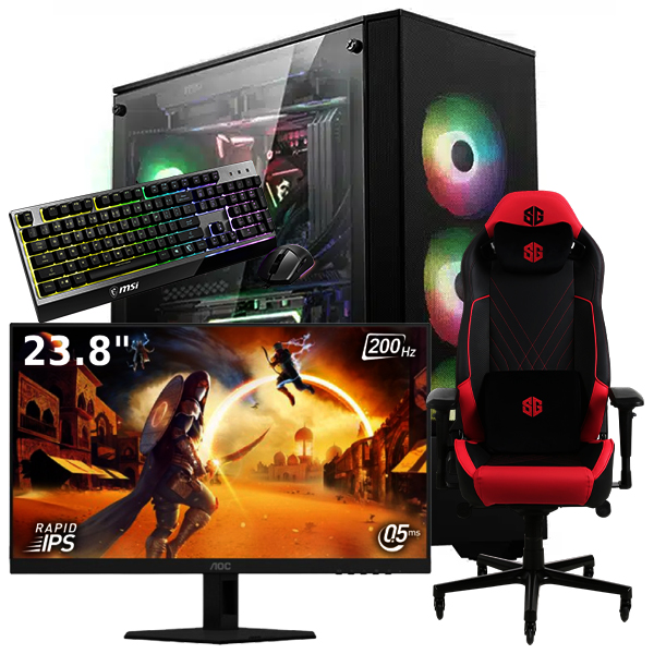 SETUP GAMER AMD RYZEN 7 5700 RTX 5070 16Go 1To 24G4HRE FLY SHARK GK30