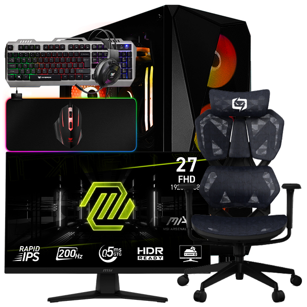 SETUP GAMER R7 5700/RTX5050/16Go/512Go + 272F + X5C-207 + CMX-415