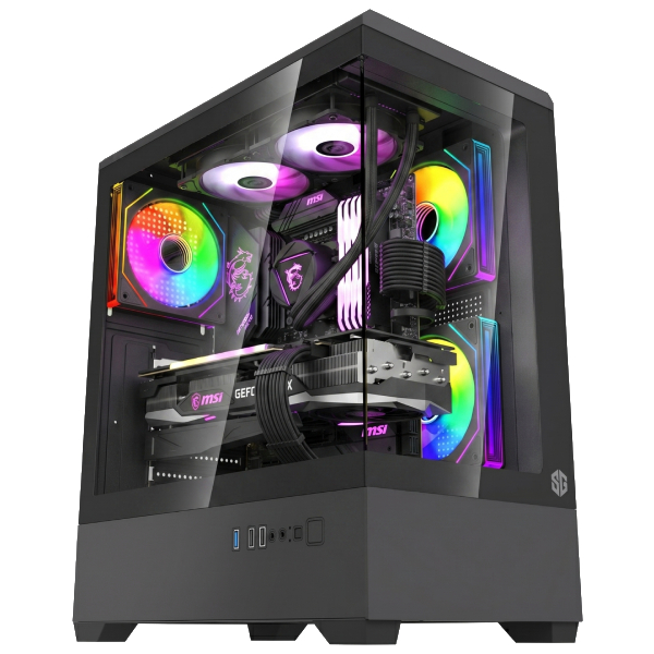 PC GAMER SG GLASS AMD RYZEN 5 8400F RTX 5070 16Go 512Go