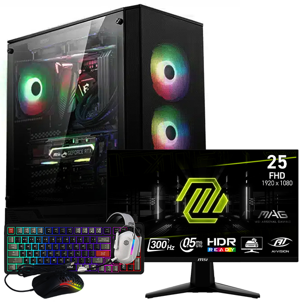 SETUP GAMER i5 14400F/RTX5070/16Go/1To + 255XF + GK110 + T60 + G800