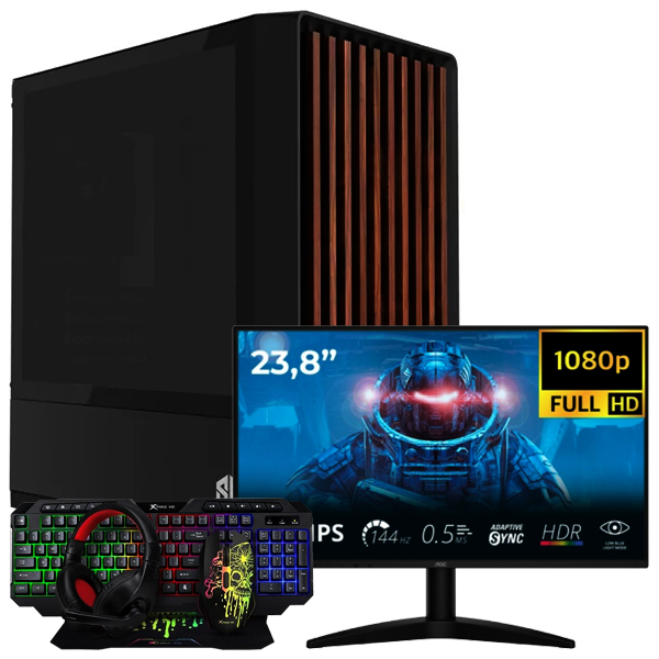 SETUP GAMER R5 3500X/RTX3050-6Go/16Go/512Go + 24B36X + CMX-415