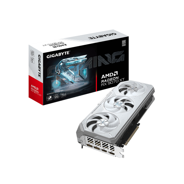 CARTE GRAPHIQUE GIGABYTE RADEON RX 9070 XT GAMING OC ICE 16G