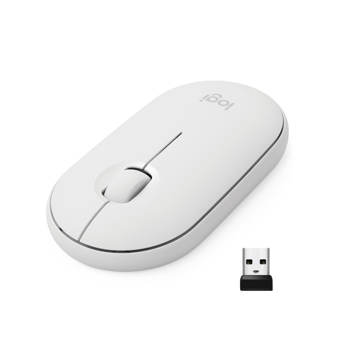 SOURIS LOGITECH® WIRELESS MOUSE M350 PEBBLE BLANC