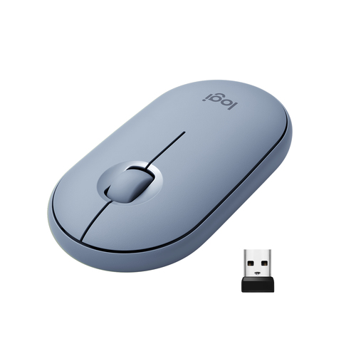 SOURIS LOGITECH® WIRELESS MOUSE M350 PEBBLE GRIS-BLEU