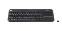 CLAVIER LOGITECH K400 PLUS WIRELESS TOUCH NOIR