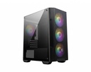 MSI MAG FORGE M100A unité centrale Micro Tower Noir, Transparent