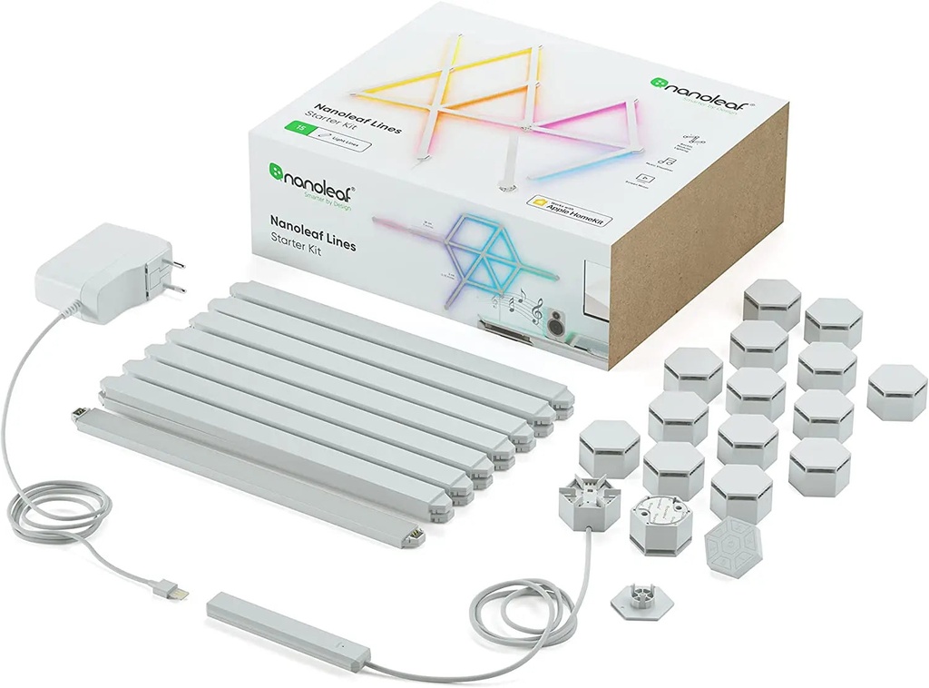 LUMINAIRE NANOLEAF KIT DE DEMARRAGE 15 LINES BANDE LED