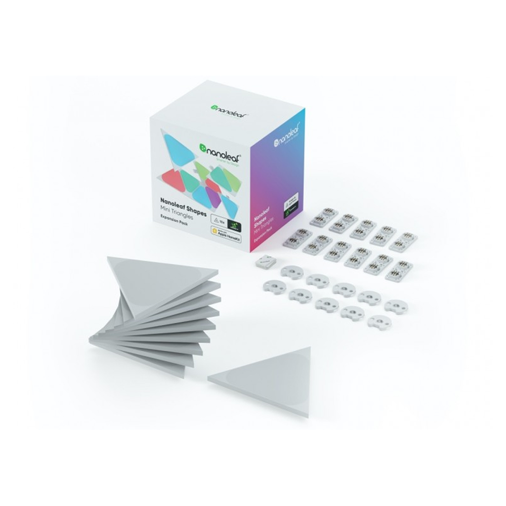LUMINAIRE NANOLEAF SHAPES TRIANGLES MINI EXPANSION PACK 10PK