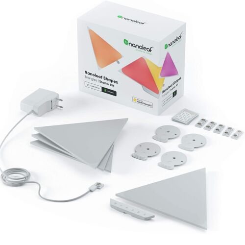 LUMINAIRE NANOLEAF SHAPES TRIANGLES STARTER KIT 4 PACK