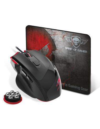 COMBOS SPIRIT PACK PRO M3 TAPIS-SOURIS ET LOGICIEL 3200DPI 7 BOUTONS