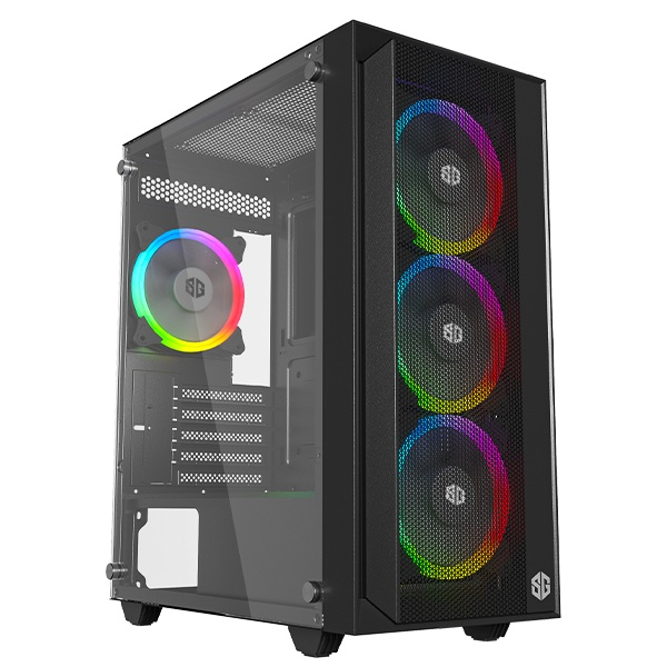 BOITIER SG AIRFLOW 4 FAN FRGB NOIR