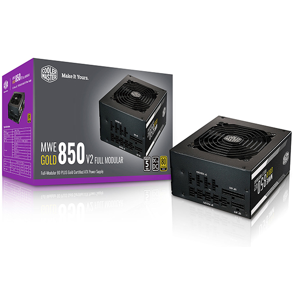 ALIMENTATION COOLER MASTER MWE GOLD V2 FM 850W MPE-8501