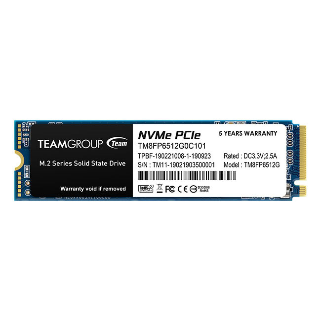 SSD NVME TEAMGROUP 2TB M22280 PCI-E GEN3X4 MP33Q