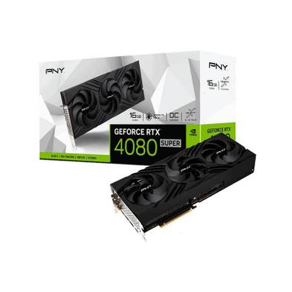 CARTE GRAPHIQUE PNY GEFORCE RTX 4080 SUPER 16GB VERTO TRIPLE FAN OC