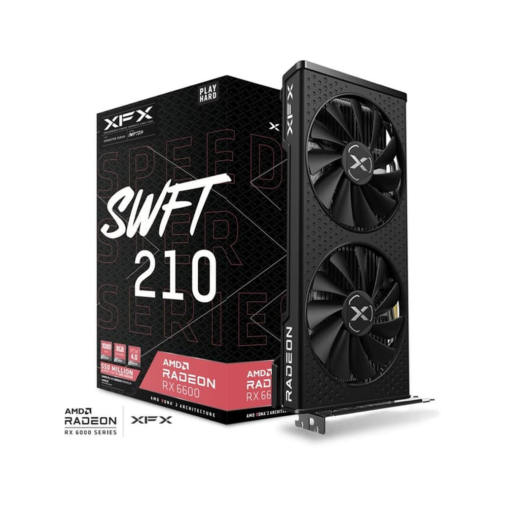 CARTE GRAPHIQUE XFX AMD RADEON RX 6600 8GB ( SWFT 210 )