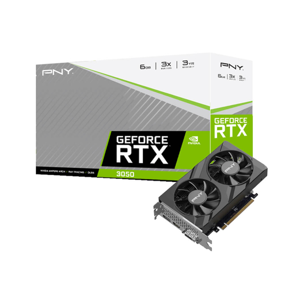 CARTE GRAPHIQUE PNY GEFORCE RTX 3050 6GB VERTO DUAL FAN