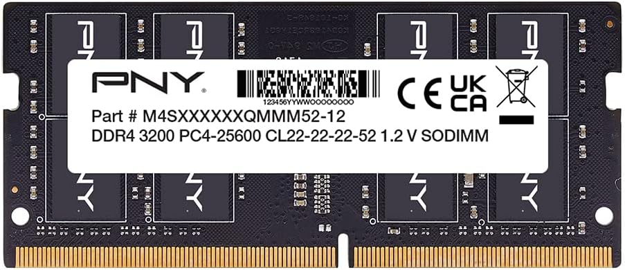 RAM PC PORTABLE PNY 16GB 3200MHz DDR4 SODIMM