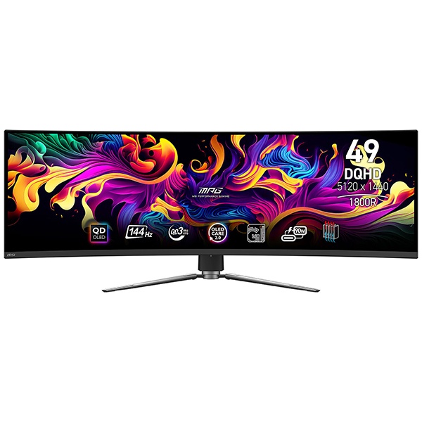 MONITEUR MSI MAG 49'' 491CQP QD-OLED 144HZ 0.03MS 5K