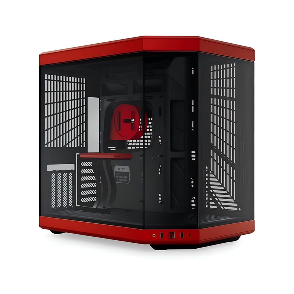 BOITIER HYTE Y70 ROUGE/NOIR