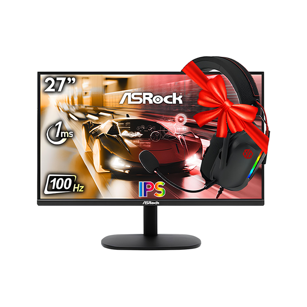 BUNDLE MONITEUR ASROCK CL27FF + G800 NOIR