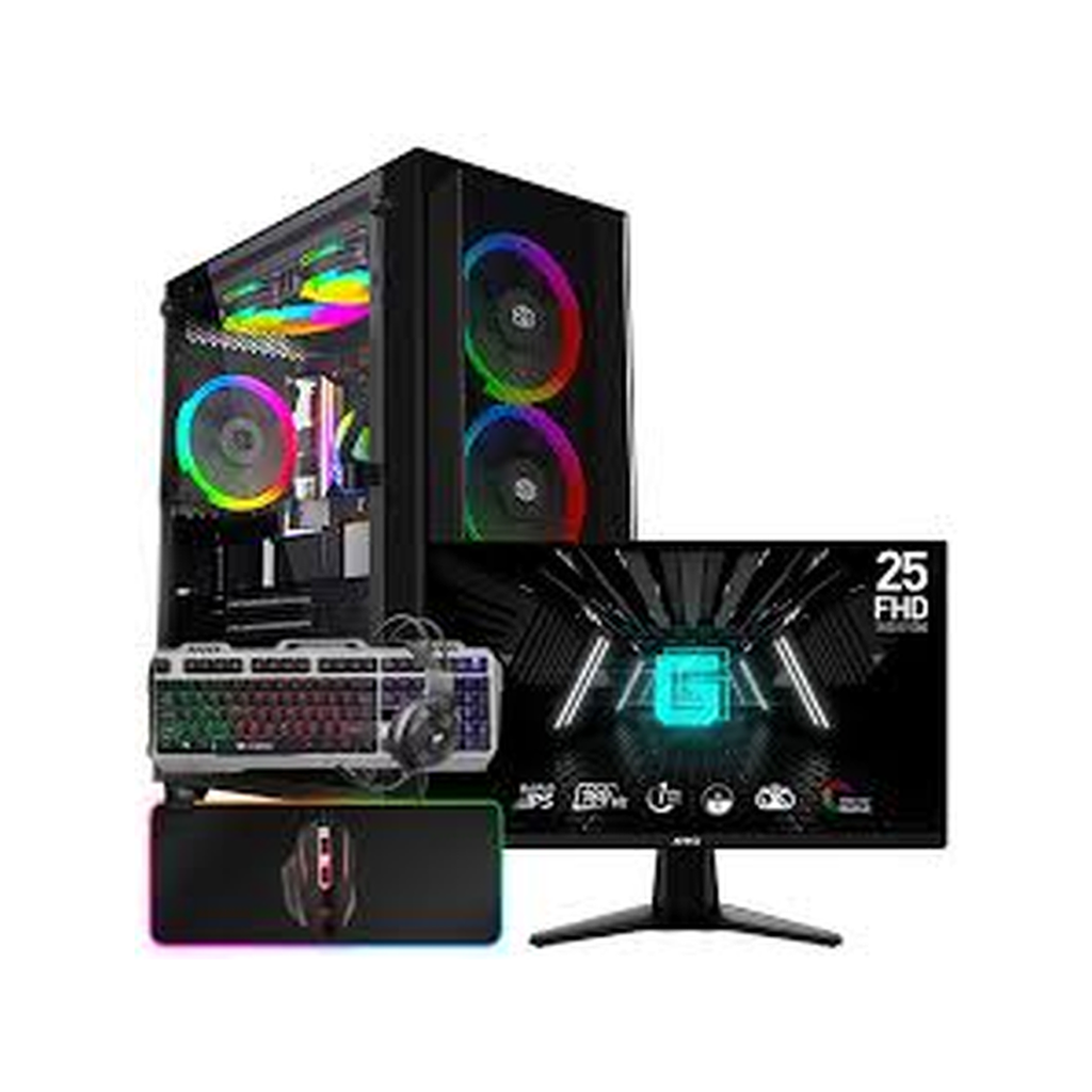 SETUP GAMER R5 3600/RX6600/16Go/512Go + G255F + HPG100