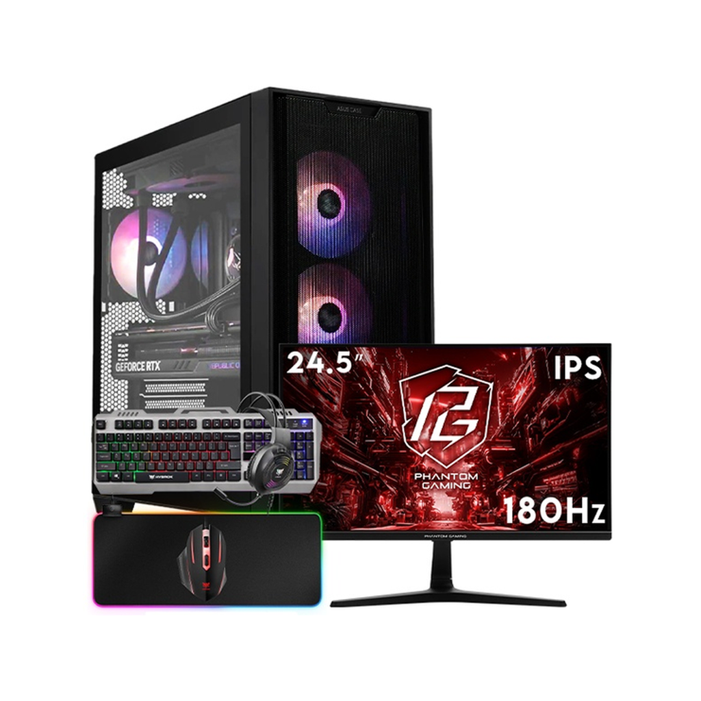 SETUP GAMER R7 5700X/RX6600/16Go/512Go + VG279Q3A + HPG100