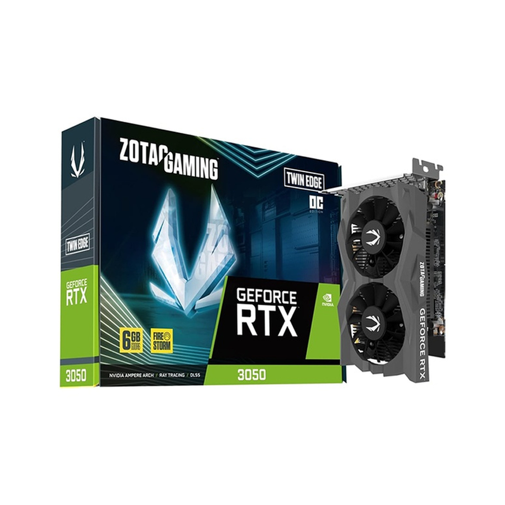 CARTE GRAPHIQUE ZOTAC GAMING GEFORCE RTX 3050 6GB GDDR6 TWIN EDGE OC