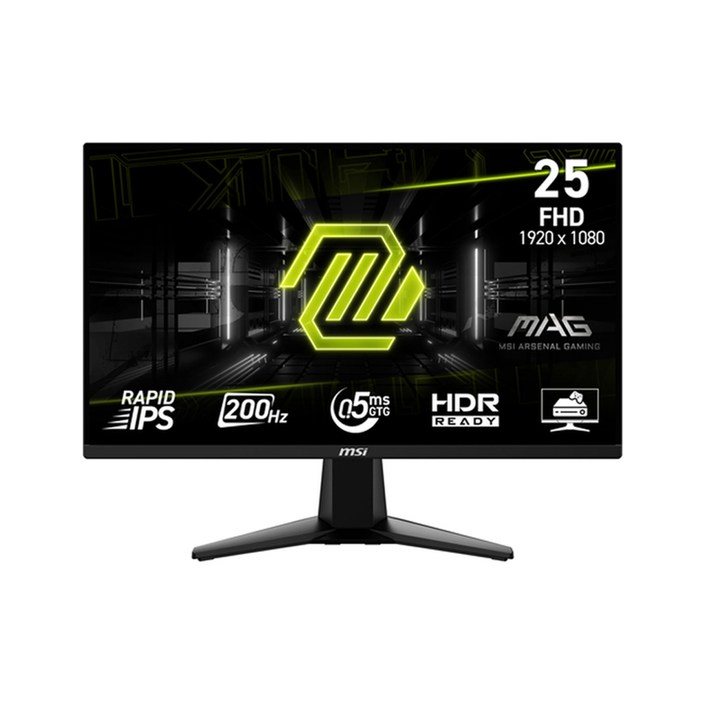 MONITEUR MSI MAG 25'' 255F E20 200HZ 0.5MS RAPID IPS