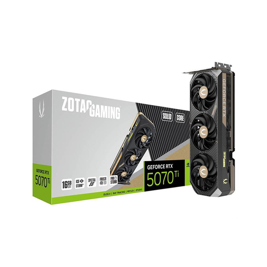 CARTE GRAPHIQUE ZOTAC GAMING GEFORCE RTX 5070Ti SOLID CORE 16GB GDDR7