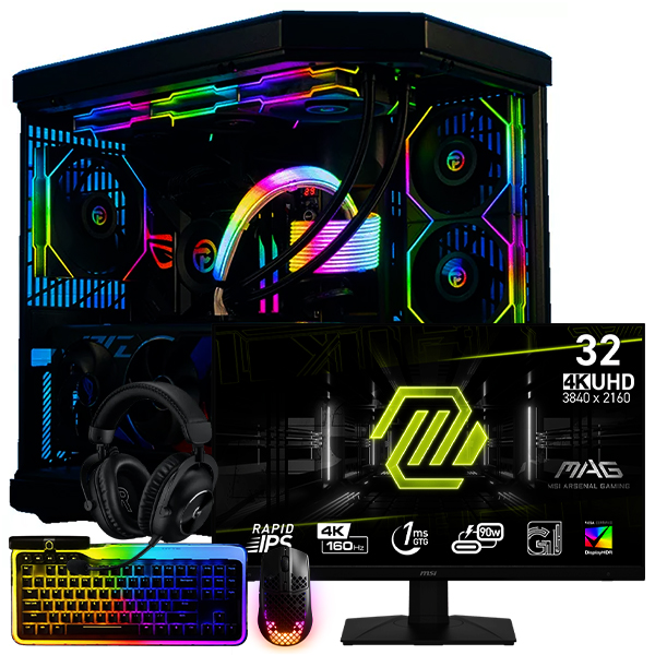 SETUP GAMER i9 14900KF/RTX5090/64Go/2To + 322UPF + KEEB TKL + AEROX 9 WIRELESS + PRO X 2