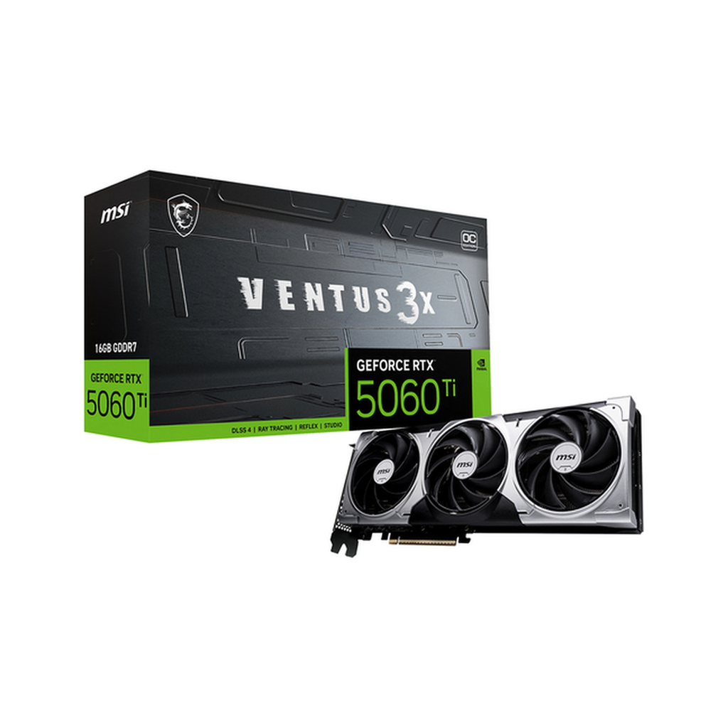 CARTE GRAPHIQUE MSI GEFORCE RTX 5060Ti 16G VENTUS 3X OC