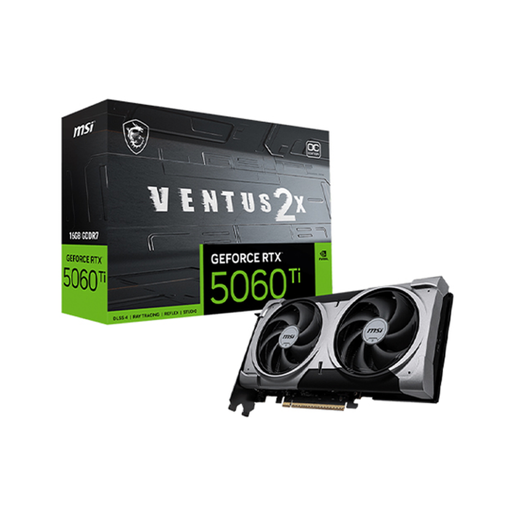 CARTE GRAPHIQUE MSI GEFORCE RTX 5060Ti 16G VENTUS 2X OC PLUS